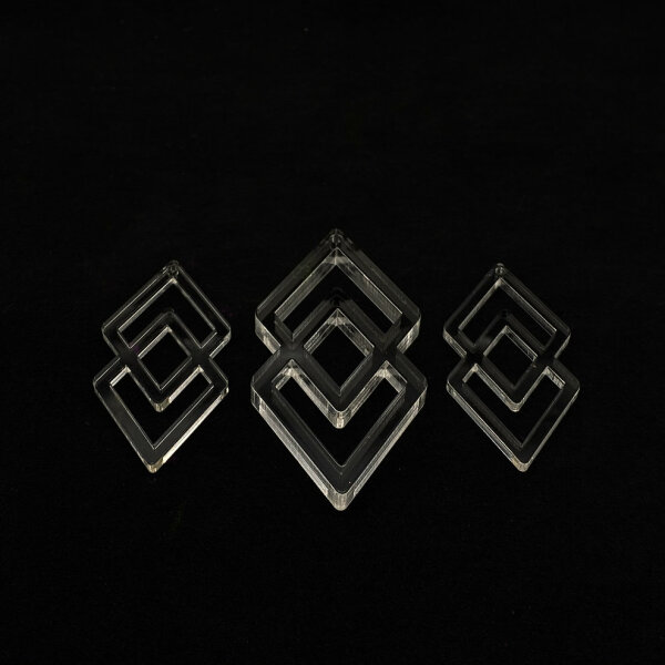 Geometrisches Schmuck set Silikonform