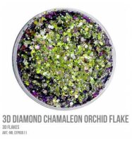 3D Diamond Chamaleon Orchid Flake