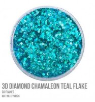 3D Diamond Chamaleon Teal Flake