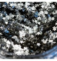 Platinum Silver Stars Flake