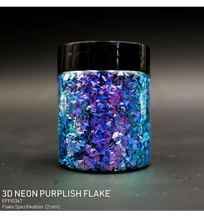 3D Neon Purplish Flake