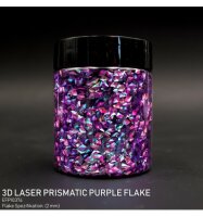 3D Laser Prismatic Purple Flake