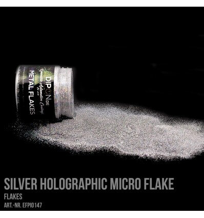 Silver Holographic Micro Flake 25g