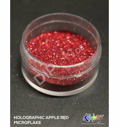 Holographic Apple Red Micro Flake 25g