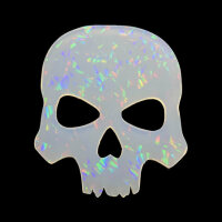 Holo Druzy Inlay Mold Totenkopf skull