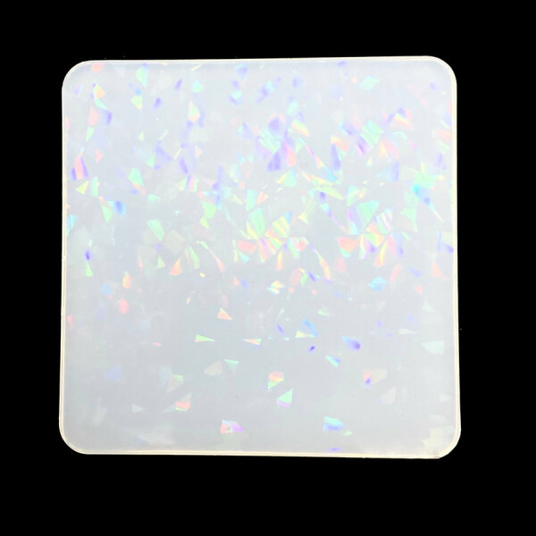 Holo Druzy Kristal Quadrat Inlay Einlegematte