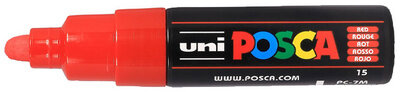 Posca Pigmentmarker einzeln 4,5 - 5,5mm ( PC7M ) rot