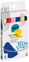 KREUL Acrylmarker TRITON Acrylic Marker, medium, 6er Set