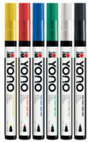 Marabu Acrylmarker "YONO", 0,5 - 1,5 mm, 6er Set