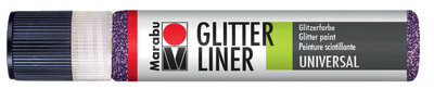 Marabu Glitzerfarbe "Glitter-Liner", glitter-petrol, 25 ml