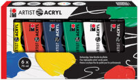 Marabu Acrylfarben-Set "Artist Acryl", 6 x 75 ml