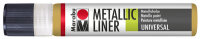 Marabu Metallicfarbe "Metallic-Liner", metallic-weiss, 25 ml