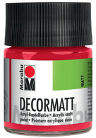 Marabu Acrylfarbe "Decormatt", tannengrï¿½n, 50 ml, im Glas