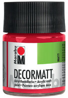 Marabu Acrylfarbe "Decormatt", weiss, 50 ml, im Glas