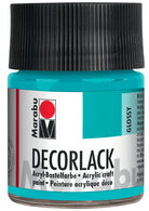 Marabu Acryllack "Decorlack", metallic-silber, 15 ml,im Glas