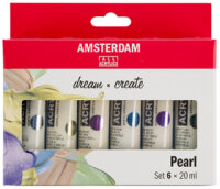 ROYAL TALENS Acrylfarbe AMSTERDAM Pearl, 6 x 20 ml