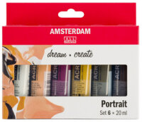 ROYAL TALENS Acrylfarbe AMSTERDAM Portrait, 6 x 20 ml