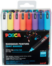 POSCA Pigmentmarker PC-1MR, 16er Box, farbig sortiert