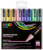 POSCA Pigmentmarker PC-3M, 8er Box, Pastell