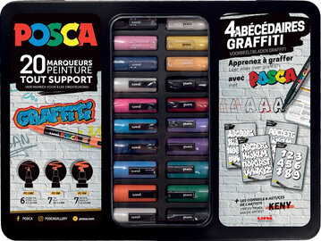 POSCA Pigmentmarker "Graffiti", 20er Metallbox