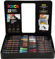 POSCA Pigmentmarker "Street art", 20er Metallbox