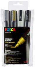 POSCA Pigmentmarker PC-5M, 4er Box