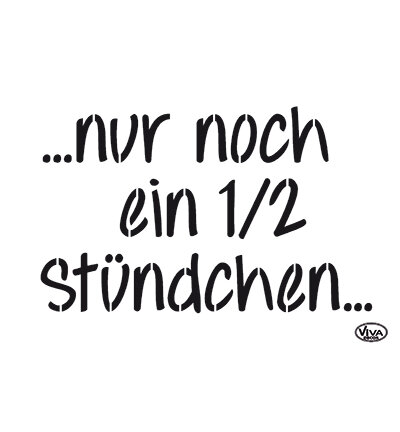 Nur noch ein ï¿½ Stuchen