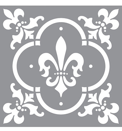 Schablone Fleur de Lis Tile