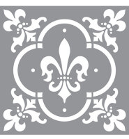 Schablone Fleur de Lis Tile