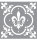 Schablone Fleur de Lis Tile