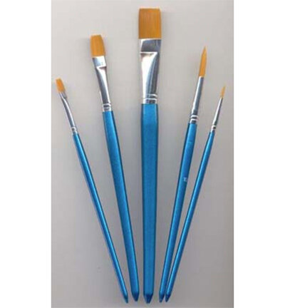 Artist Brush Set, liner, round, flat