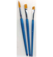 Artist Brush Set, angular, flat, round