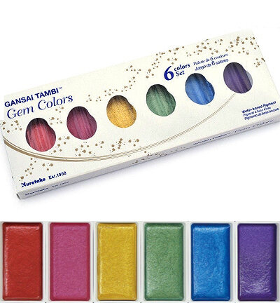 Gem Colors, 6 Colors set