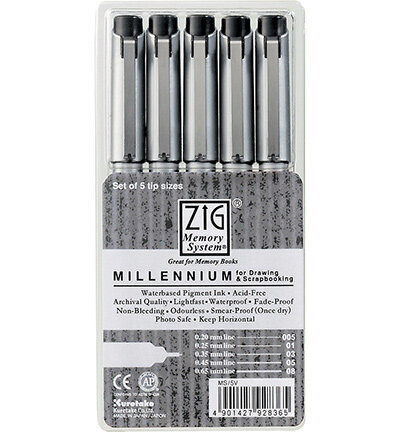 Millennium Marker Set - Pure Black 5 Stï¿½ck