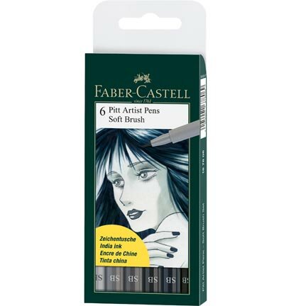 Zeichenmarker FC Pitt Artist Pen Soft Brush Etui 6St.