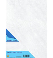 Aquarellpapier Glatte Textur A4 , 200 gr. 10...