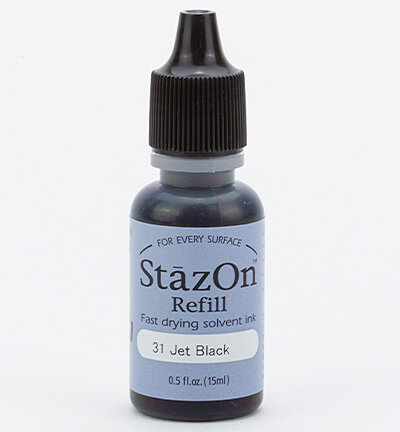 StazOn Inker Refill-Jet Schwarz