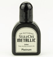 StazOn Inker Refill-Metallic Patinum