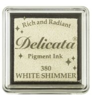 Delicata White Shimmer Kleines Stempelkissen