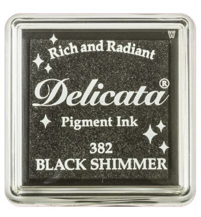 Delicata Black Shimmer Kleines Stempelkissen