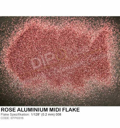 Rose Aluminium Midi Flake 5g